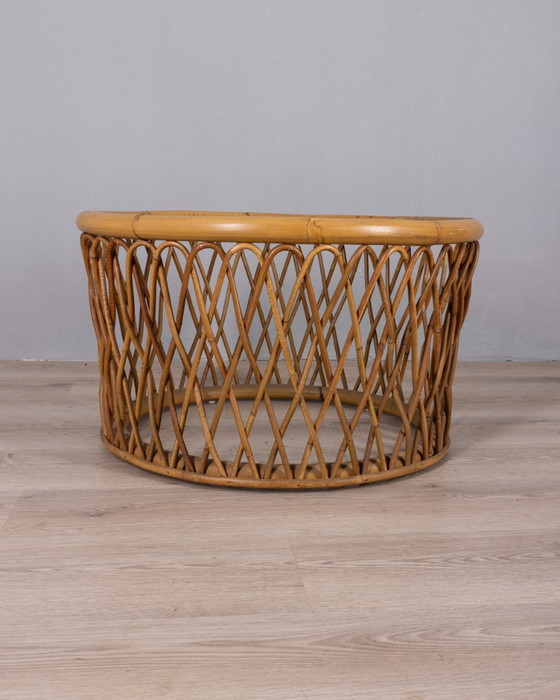Vintage 1970s Italian Design Bamboo Coffee Table – Side tables (photo 2 of 9)