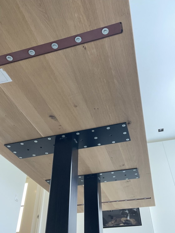 Image 1 of Floating dining table, custom-made, oak.