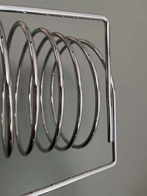 Image 1 of Porta LP/revistas cromado