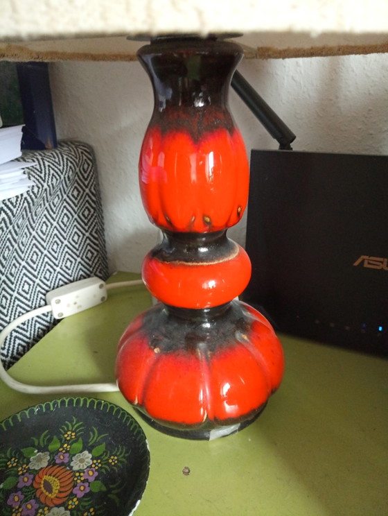 Lampada da terra Kaiser in ceramica vintage – Lampade da tavolo, Textile (photo 6 of 7)