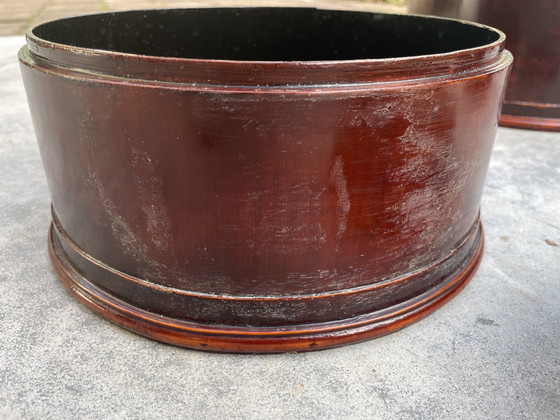 Image 1 of Juego de 3 sombrereras antiguas de laca japonesa