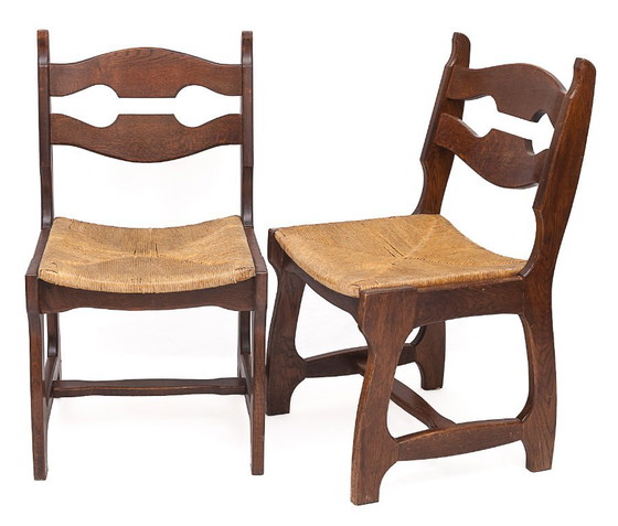 Set of 6 chairs by Guillerme and Chambron – Guillerme et Chambron, Dining chairs, Wood (photo 4 of 8)