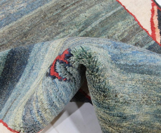 Image 1 of Original Perserteppich Gabbeh Ghashghai Orientteppich 161 cm x 113 cm Alt Natur