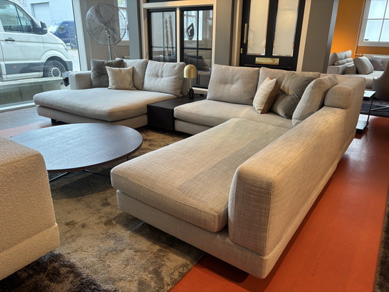 Image 1 of Minotti Alexander modular corner sofa fabric cat. G