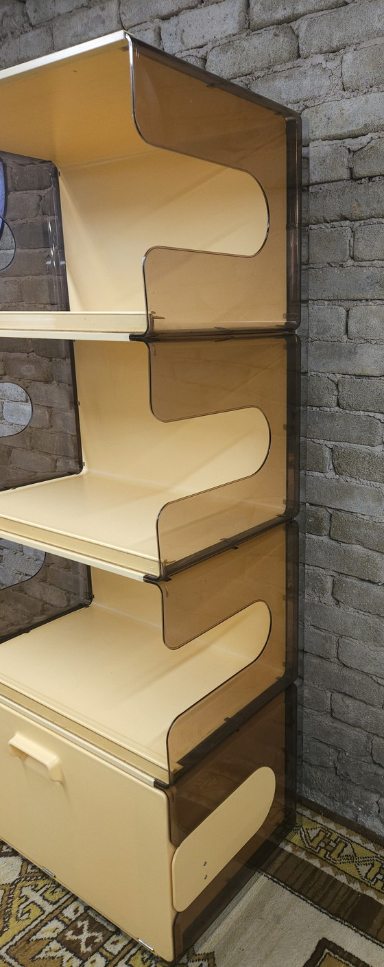 Image 1 of Smoked plexiglas bookshelf 1970