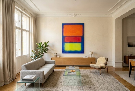 Version XXL - Art contemporain exclusif - Peinture néon sur verre acrylique de 5 mm, 120 x 160 cm (photo 2 of 5)