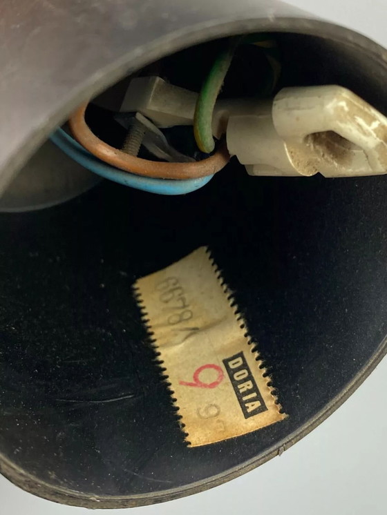 Image 1 of Lámpara de techo de los años 60 y 70, lámpara colgante de cristal Doria, diseño de la era espacial.