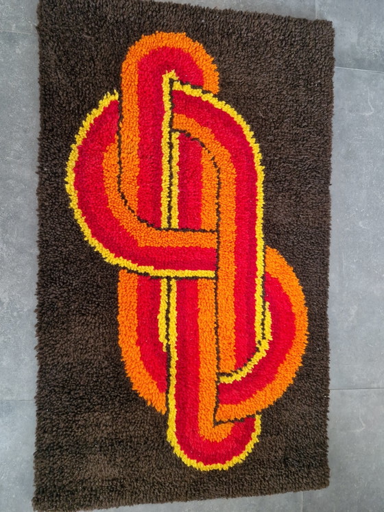 Vintage Space Age Wall Hanging – Wall decoration, Textile, Wool (photo 2 of 7)
