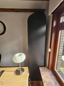 Schwarzer pastöser Amsterdammer-Schrank