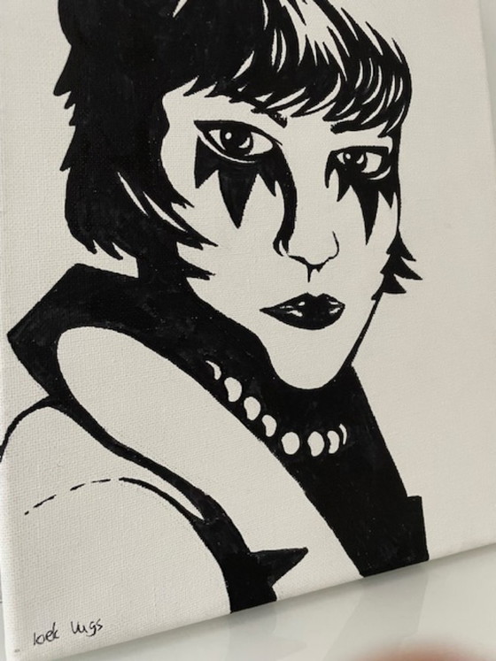New Wave - Pintura Loek Vugs – Pinturas y dibujos, Lienzo (photo 9 of 10)