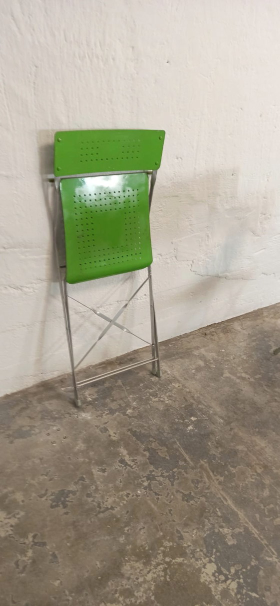 Image 1 of 4 chaises pliantes de jardin en métal