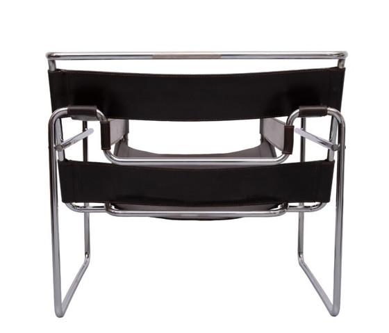 Fauteuil Wassily B3 marron foncé de Marcel Breuer pour Gavina, années 1960 – Leather, Bauhaus (photo 28 of 40)