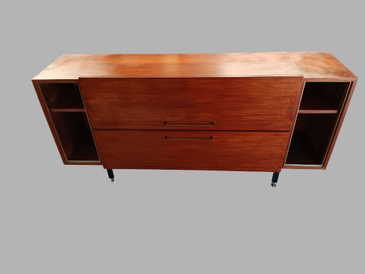 Fristho Teakhouten Audio Dressoir | Omgebouwde Mid-Century kast | Jaren 60