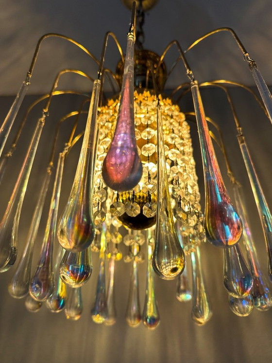 Image 1 of Lampadario a goccia vintage