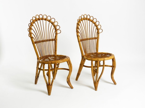 Image 1 of Dos preciosas sillas de bambú originales de Italia de los años 60
