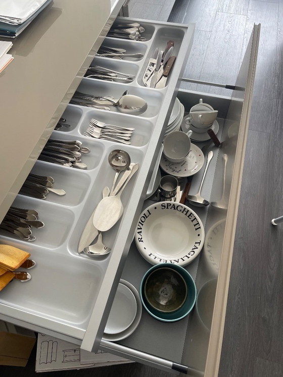 Image 1 of Interlübke 4 meter long hanging cupboard taupe