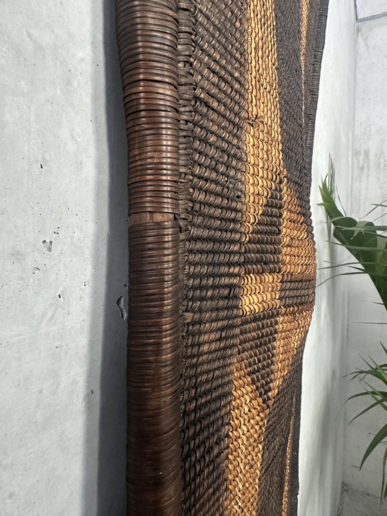 Image 1 of Scudo da guerra decorativo antico Ngombe - Repubblica Democratica del Congo