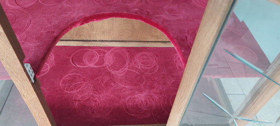 Image 1 of Magnifique meuble à thé ancien en verre taillé