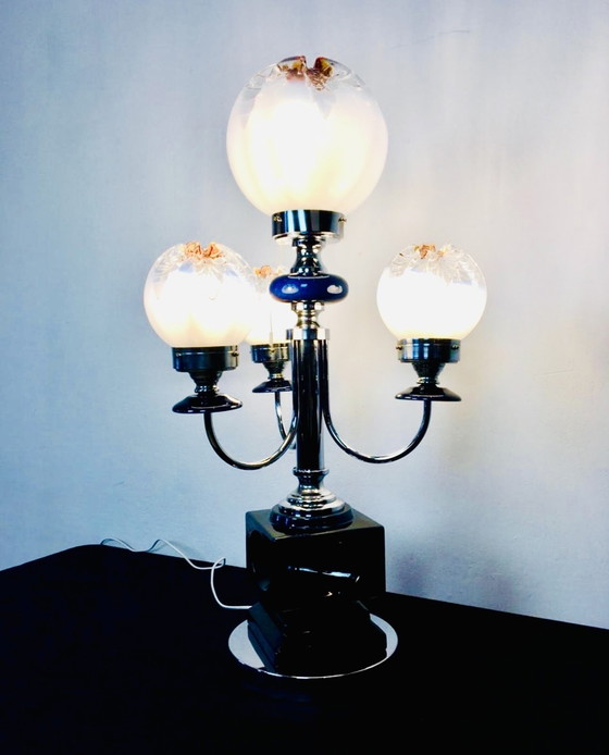 Image 1 of Large Carlo Nason Mazegga Table Lamp, , Italy, 1960s