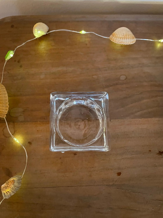 Clear Glass Candle Holder (photo 2 of 2)