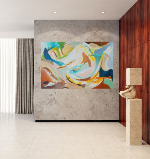 Acrylic painting #earth 150x100cm – schilderijen tekeningen, Canvas (photo 2 of 15)