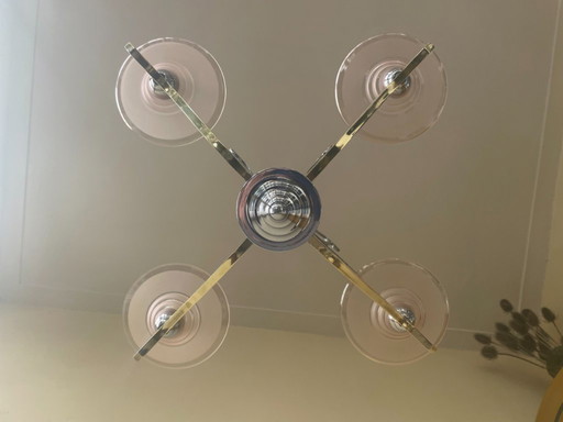 Lámpara colgante Lámpara de techo Lámpara Loros art decó 1940 Francés