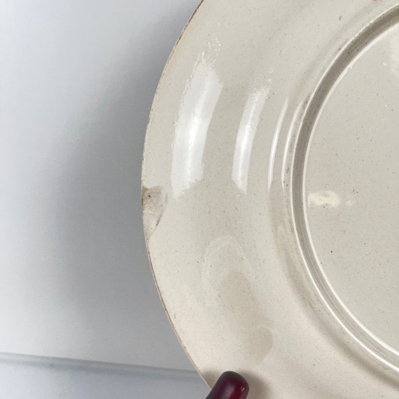 Image 1 of Set aus 5 Longwy-Desserttellern, frühes 20. Jahrhundert, florales Dekor