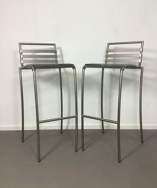 2x Meyer RVs Handgemaakte Barkrukken