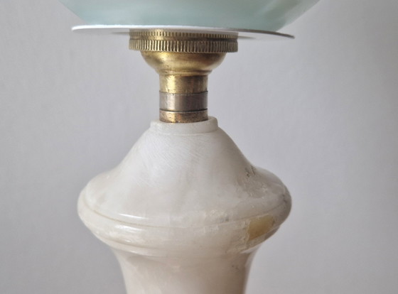 Image 1 of Vintage Neo-Empire style lamp - Marble and Brass