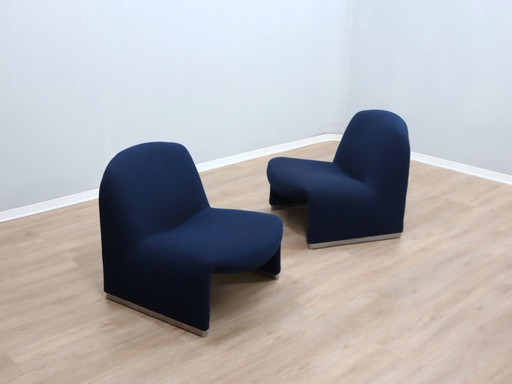Fauteuils Alky des années 1970, conçus par Giancarlo Piretti pour Castelli. Paire restaurée.