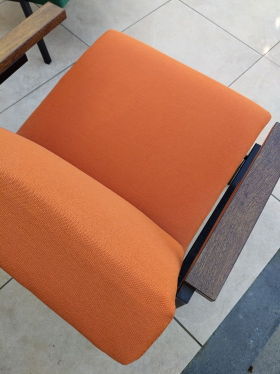 1960s Martin Visser Spectrum Armchair Orange – Metal, Textile (photo 3 of 7)