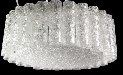 Beautiful Doria Leuchten design ice-glass lamp