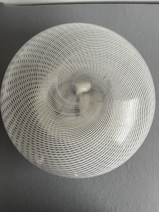 Murano Venini mundgeblasene Glaslampe