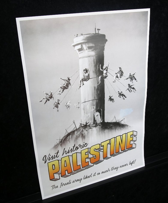 Image 1 of Banksy - Bezoek zijnorisch Palestina - WOH - met certificaat
