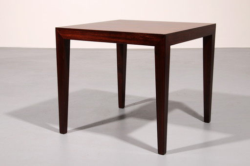 Table d'appoint en bois foncé par Severin Hansen pour Haslev Møbelsnedkeri, années 1950