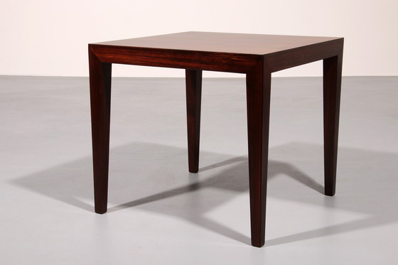 Image 1 of Side Table in Darkwood by Severin Hansen for Haslev Møbelsnedkeri, 1950s
