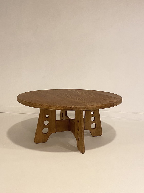 Image 1 of Table basse en chêne vintage par Gilbert Marklund pour Furusnickarn Ab