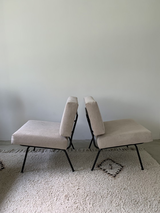 2 poltrone Knoll, a coste color sabbia – Metal, Textile (photo 3 of 7)