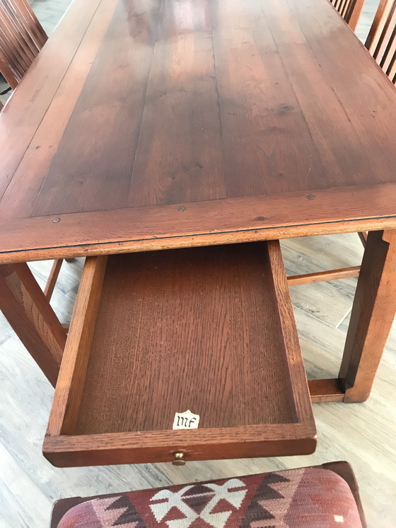 Image 1 of Dining room table and 6 chairs