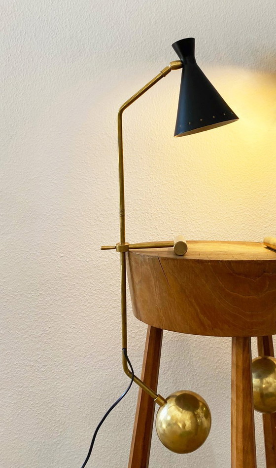 Image 1 of Grote Italiaanse designlamp met contragewicht 1950