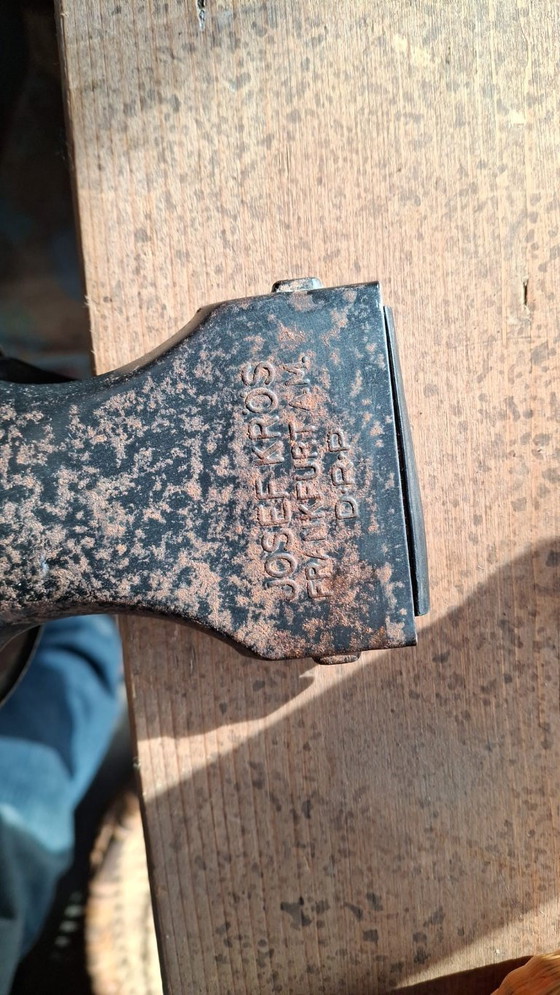 Image 1 of  Jaren 30 vintage werklamp van merk Josef Krös Frankfurt DRP Bauhaus. Klemlamp - industriële lamp