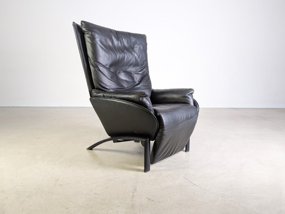 Image 1 of Poltrona design originale WK Wohnen in pelle nera