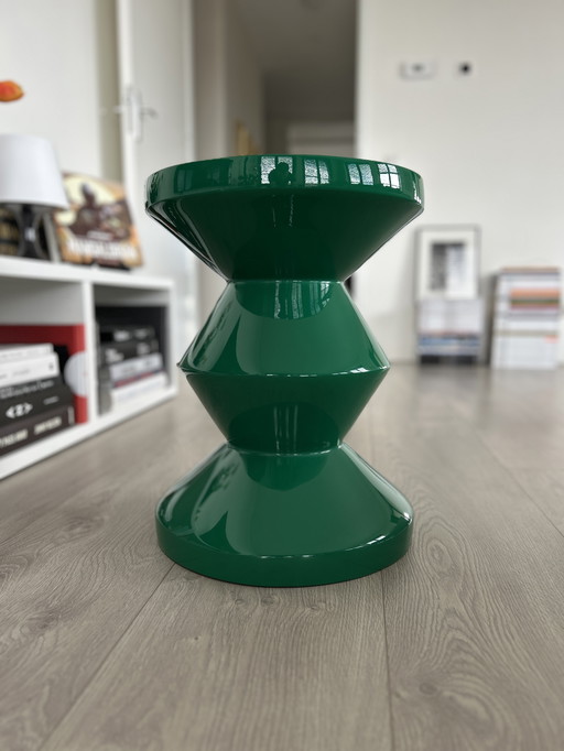 POLSPOTTEN Table d'appoint et tabouret Zig Zag