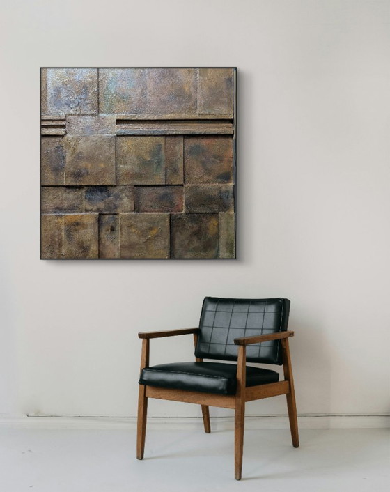 Image 1 of The Wall, oggetto da parete in rilievo minimalista