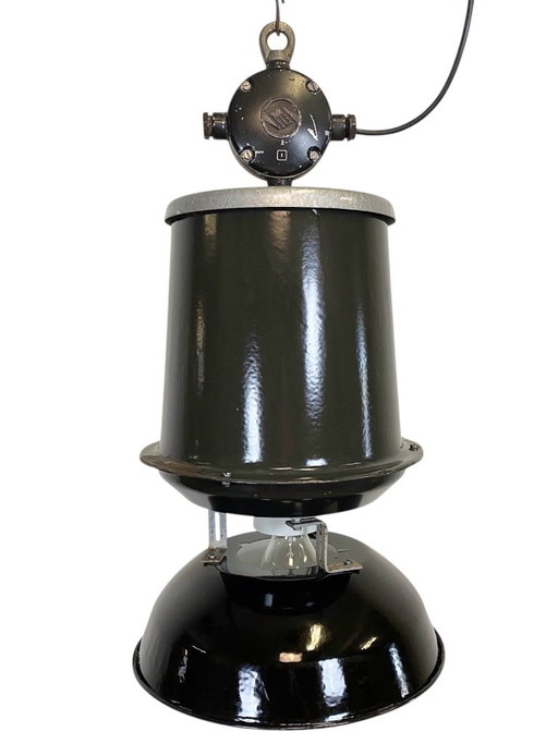 Lampada a sospensione industriale, anni '60