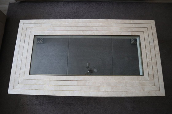 Image 1 of Tavolino da caffè tessellato Maitland Smith, Stati Uniti, anni '80