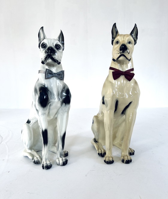 Image 1 of 2X Ceramic Great Dane