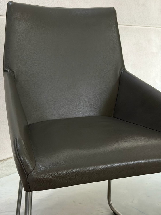 Set Design On Stock Vico - come nuovo – Sedie da pranzo, polished steel, Pelle (photo 10 of 12)