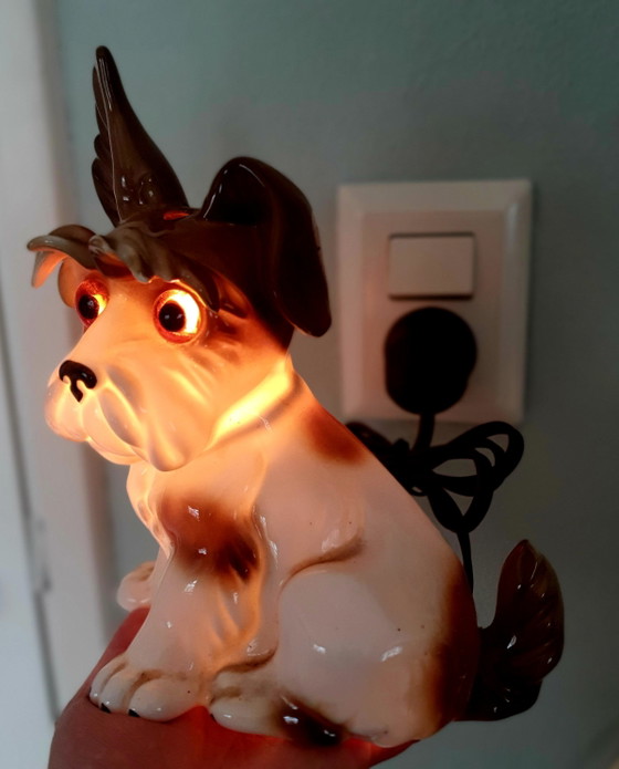 Immaculate Set of 2 Vintage Porcelain Dog Tealights (1950s) – Table lamps (photo 8 of 15)