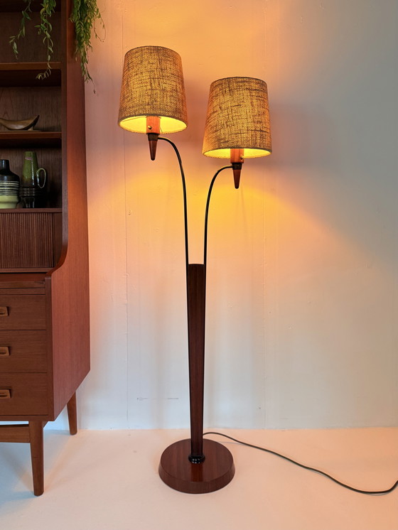 Image 1 of Vintage teak floor lamp '60